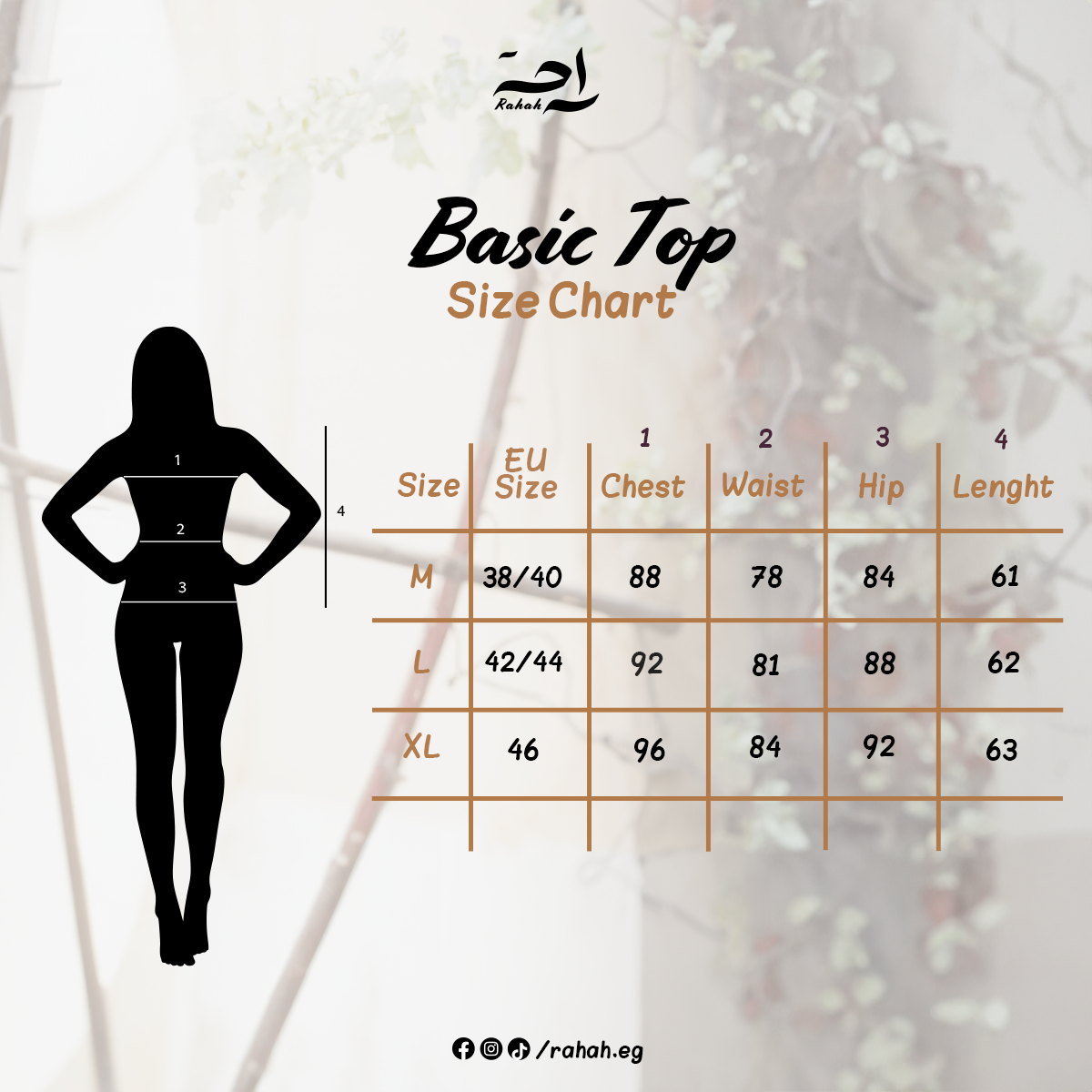 Basic Top long sleeve - Brown