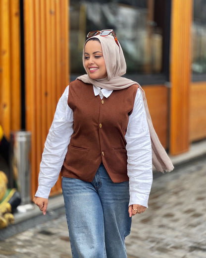 Khotwa Vest - Brown