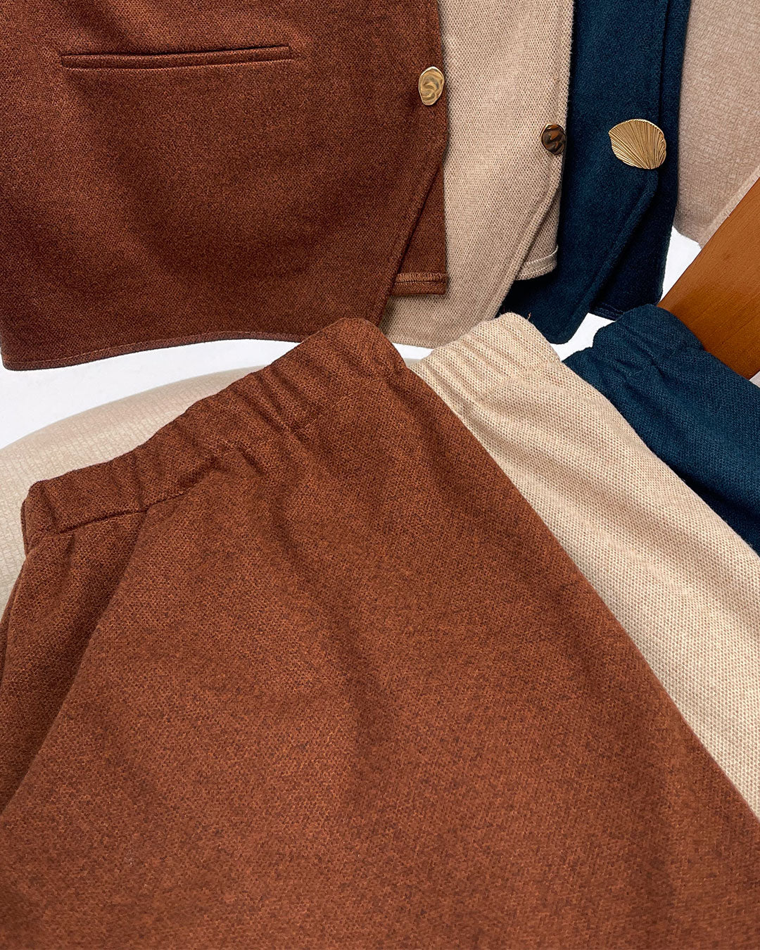 Khotwa A-line Midi Skirt - Teal