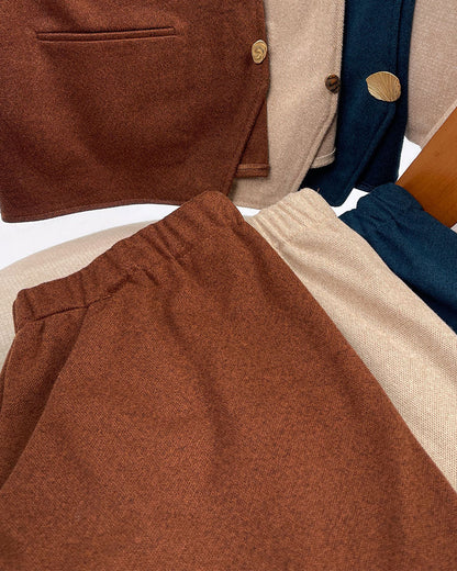 Khotwa A-line Midi Skirt - Teal