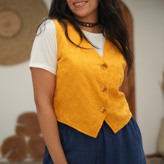 Cotton Eembroidery vest