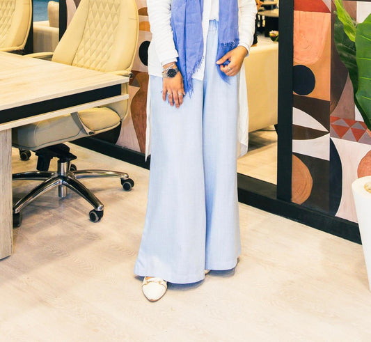 Wideleg Pants - BabyBlue