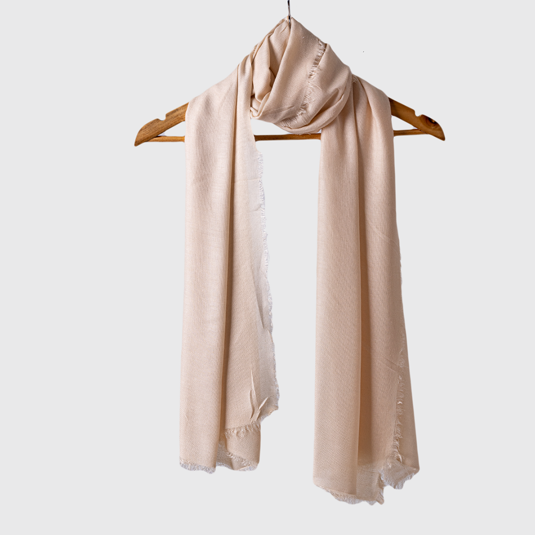 Beige Plain Scarf