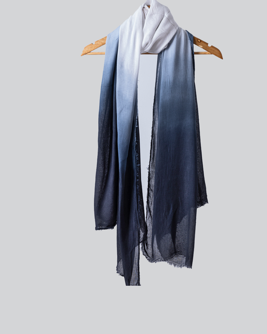 Blue Degrade Scarf