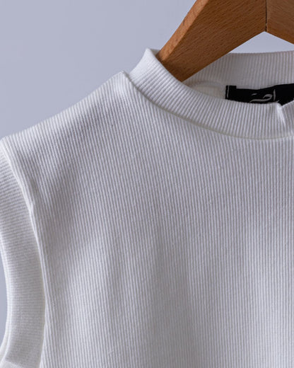 White Basic Top sleeveless